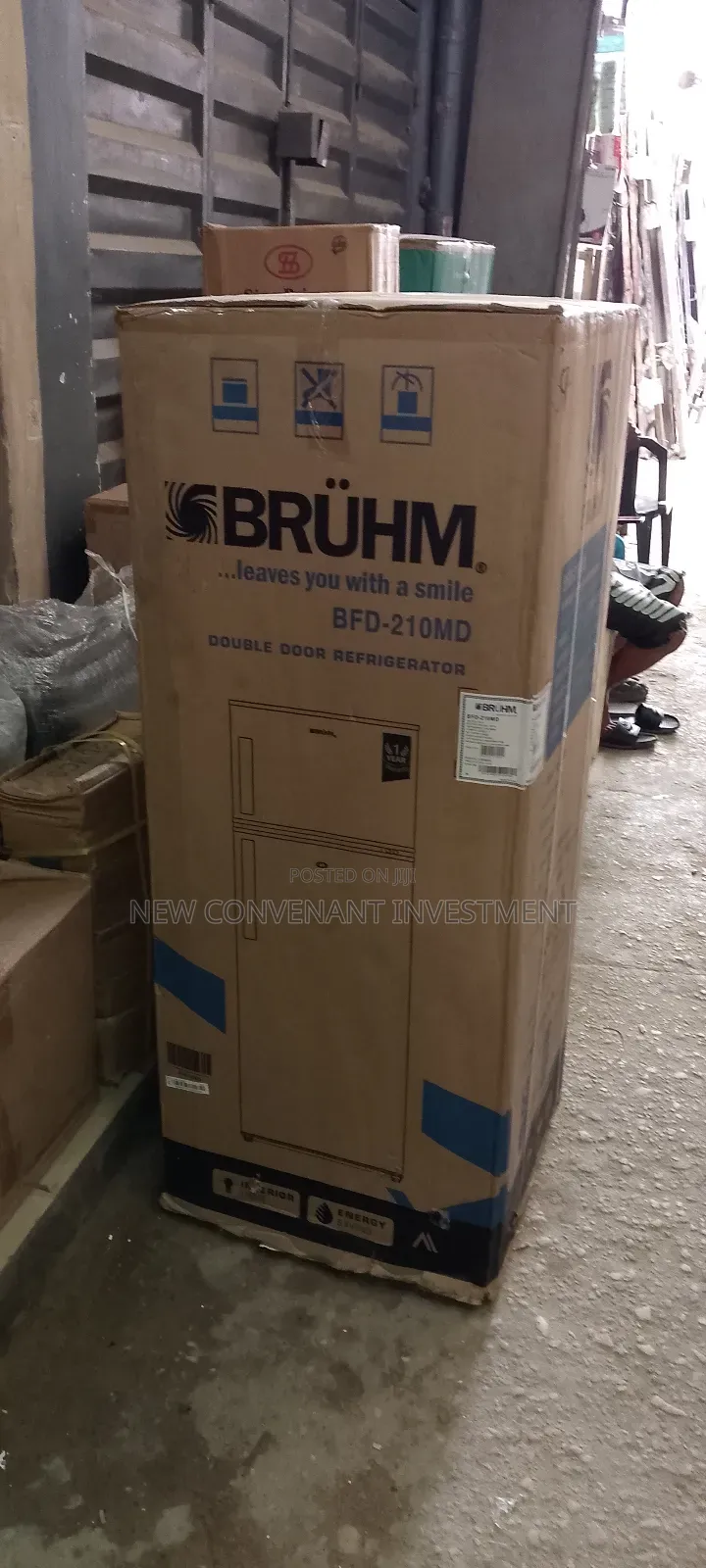 Original Bruhm Refrigerator Double Doors Model BFD-210md
