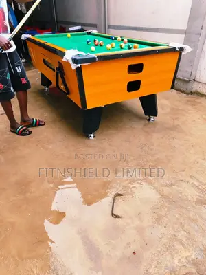 Seven-Foot Coin Operated Snooker Table, Full Equipped