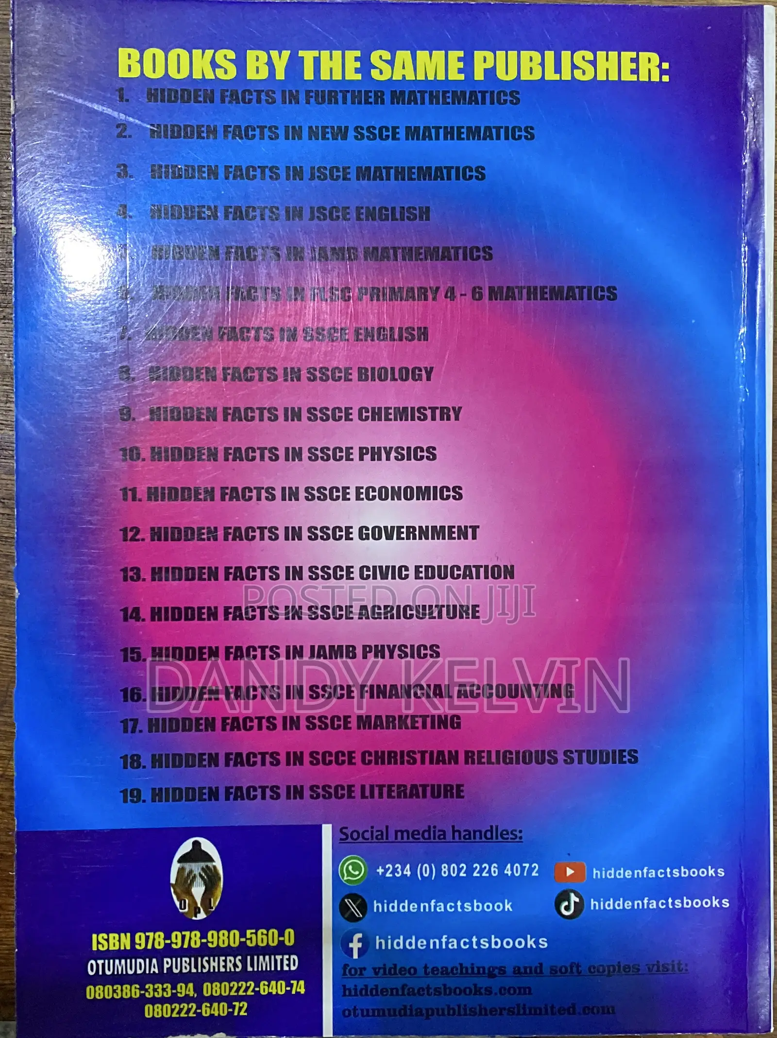 Hidden Facts in Chemistry