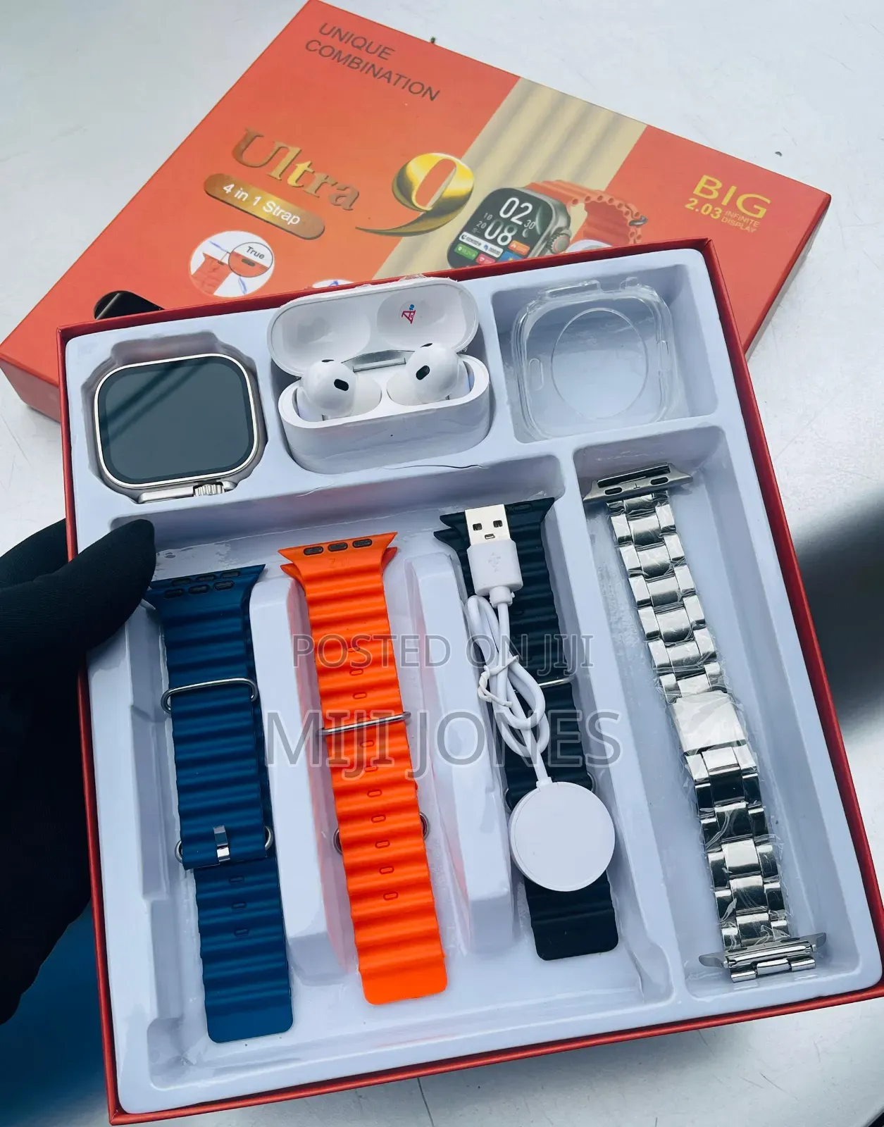 "Ultra 9: 7-in-1 Smartwatch Bundle