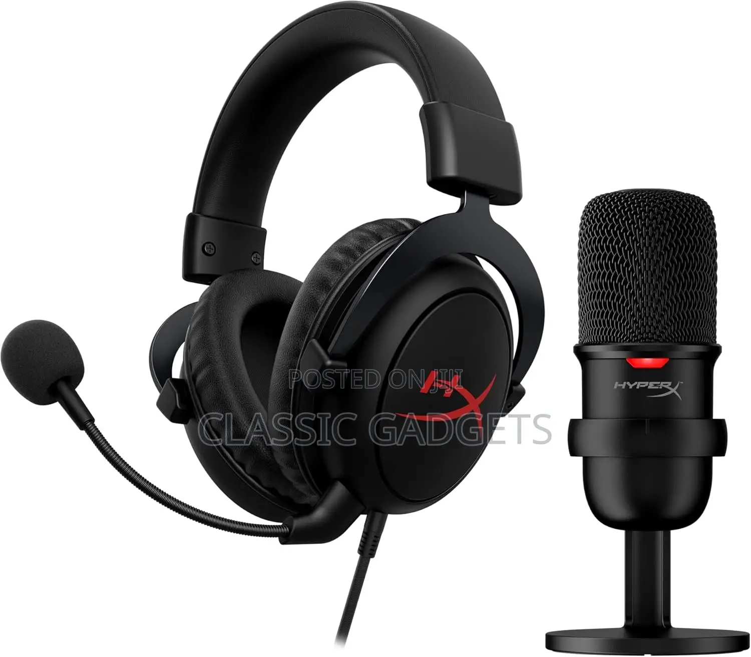 Hyperx Solocast Wired Microphone /Cloud Core Gaming Headset