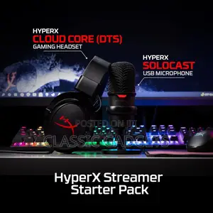Hyperx Solocast Wired Microphone /Cloud Core Gaming Headset