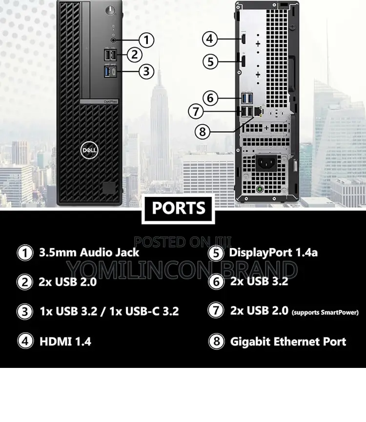 New Desktop Computer Dell Optiplex 7020 SFF 16GB Intel Core i7 SSD 2T