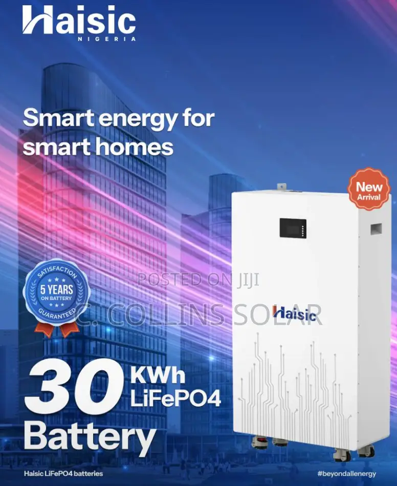 30kwh Haisic Lithium Iron Battery