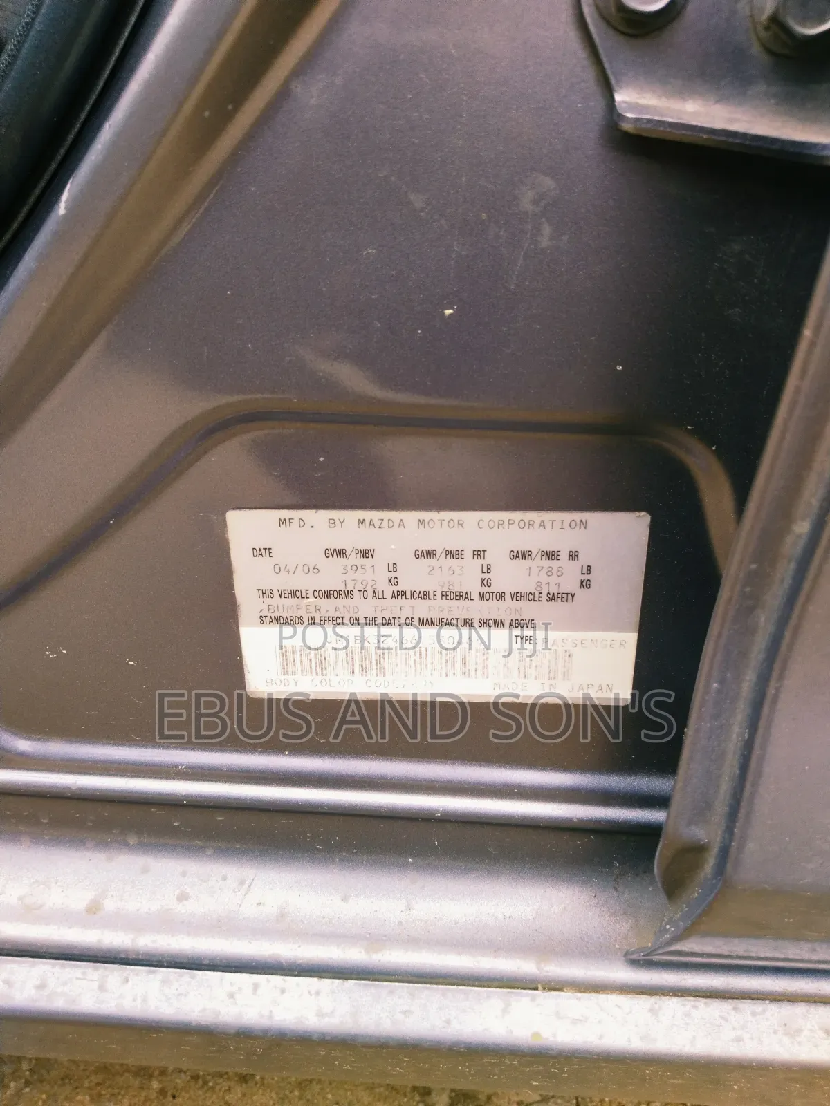 Mazda 3 2006 Gray