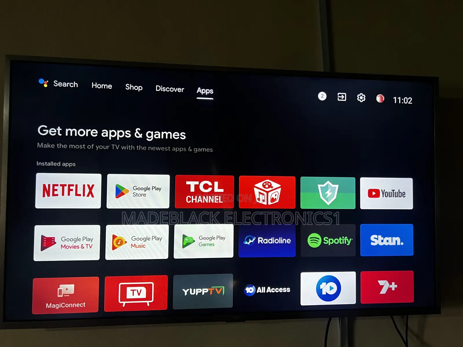 TCL Android Smart Tv 55 Inch Display.