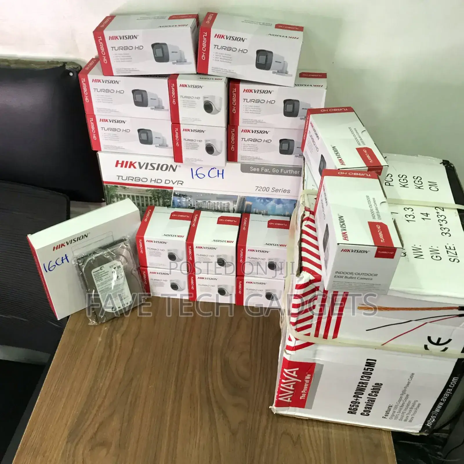 Hikvision 16 Channel Complete Kit With 300m Cable