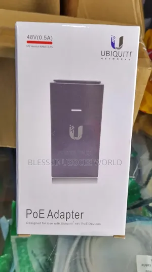 Ubiquity 48v 0.5a Poe Adapter/Injector Compatible 48v Device