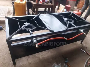 Industrial Thick Double Burner Gas Cooker For Big, Large Pot
