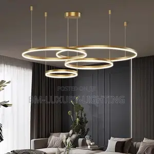 Modern Minimalism Led Rings Chandelier