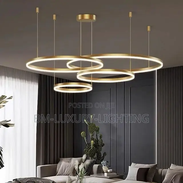 Modern Minimalism Led Rings Chandelier