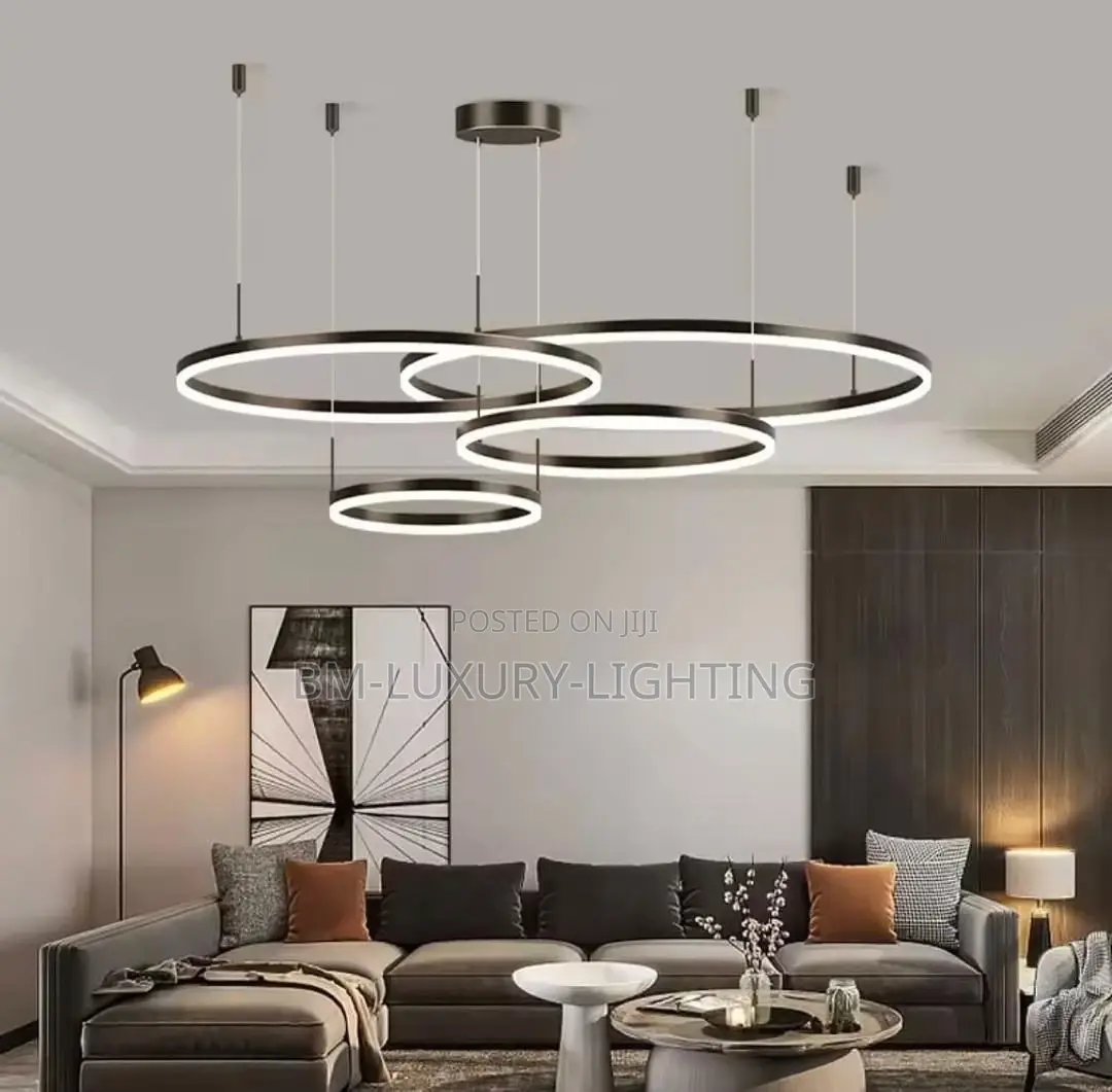 Modern Minimalism Led Rings Chandelier