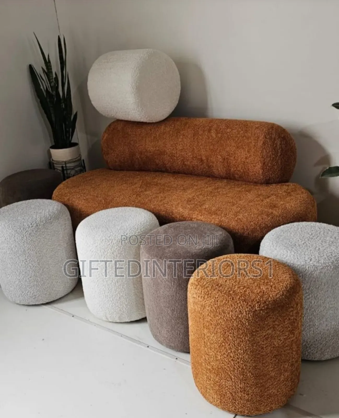Round Pouf Available