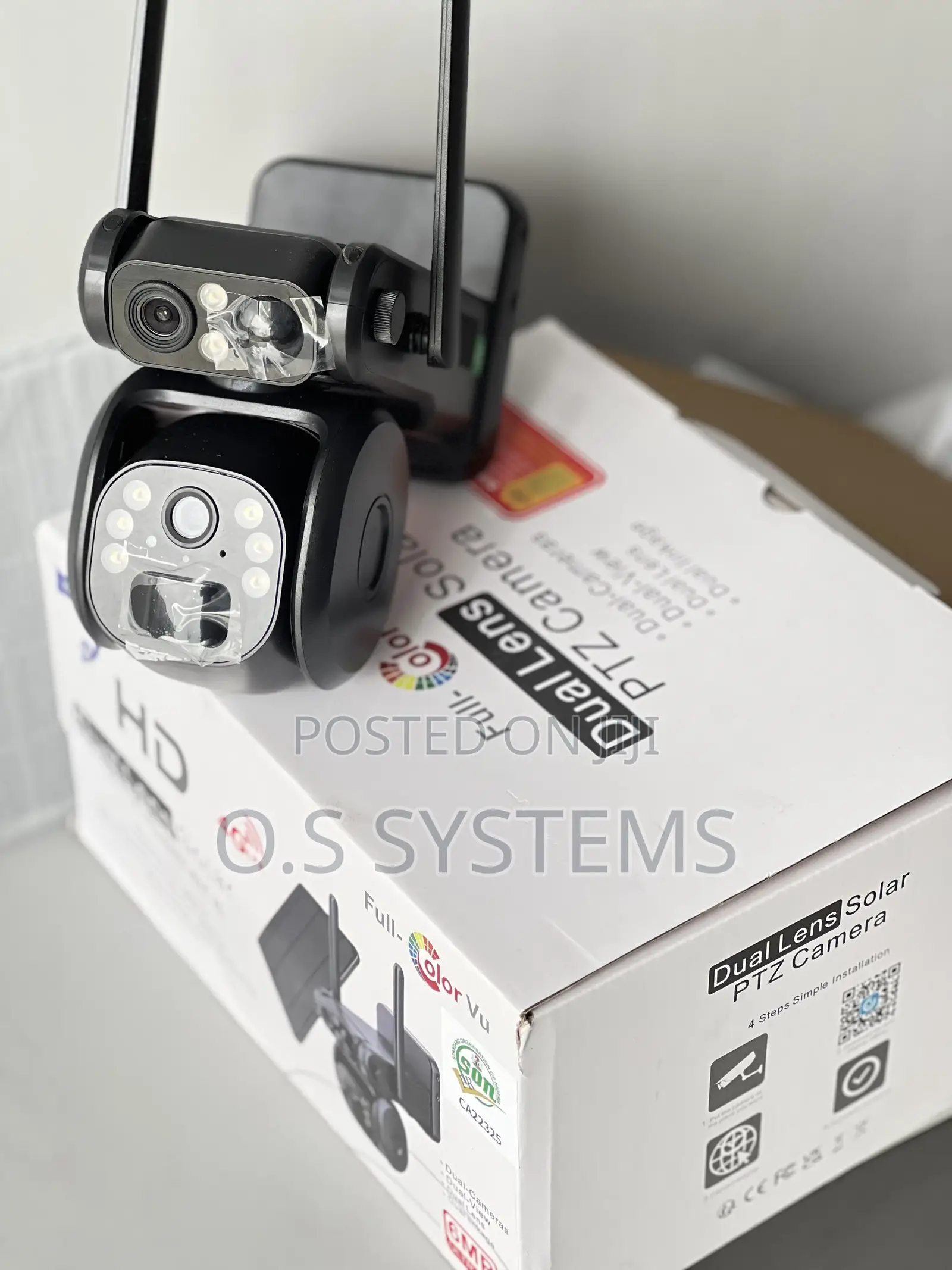 Ultra Hd Dual-Camera Solar PTZ Security Camera