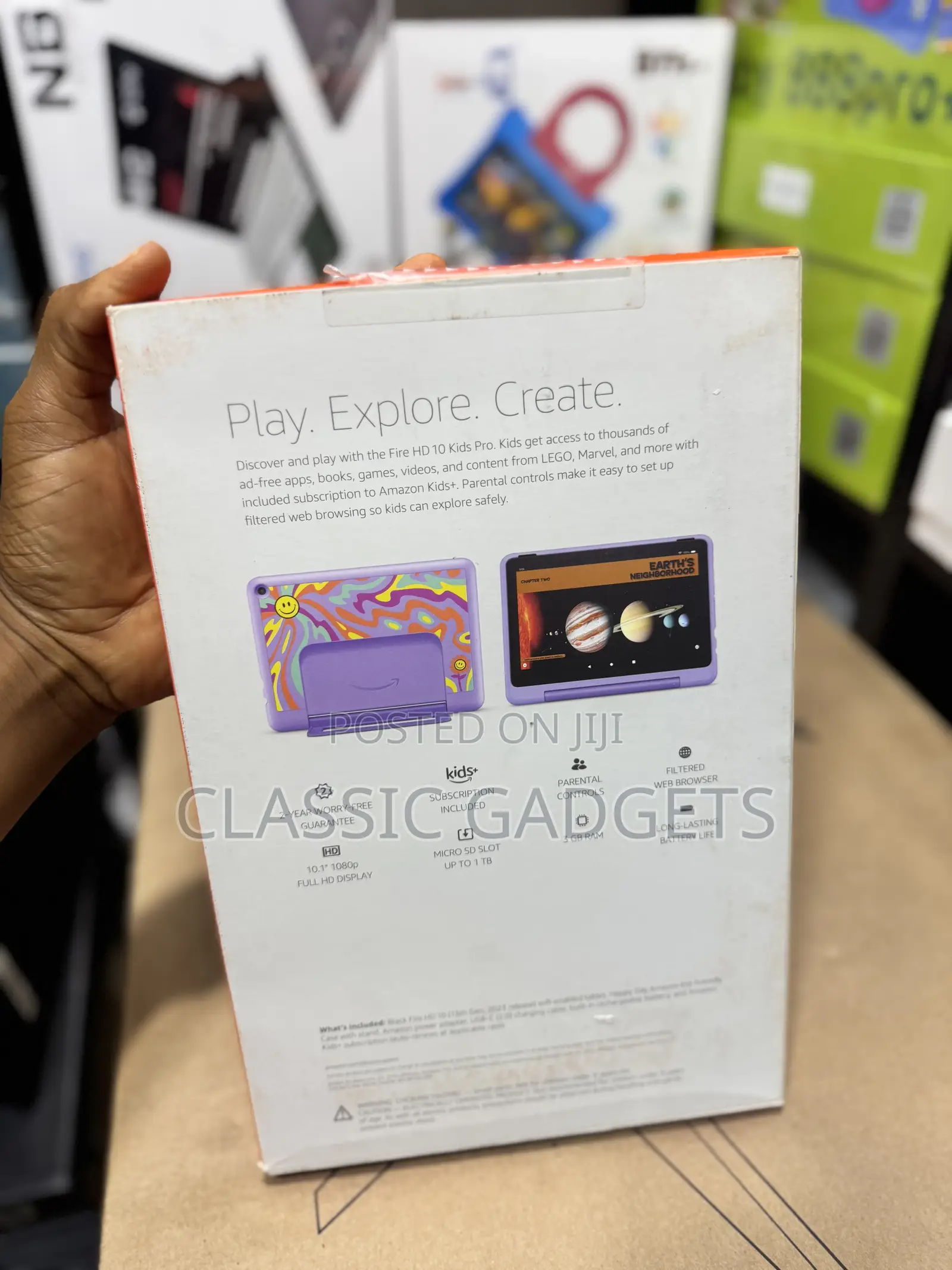 New Amazon Fire HD 10 Kids Pro 32 GB Black