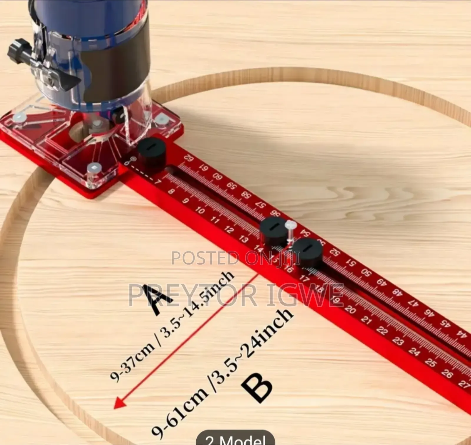 Adjustable 4-in-1 Alloy Router Milling Guide