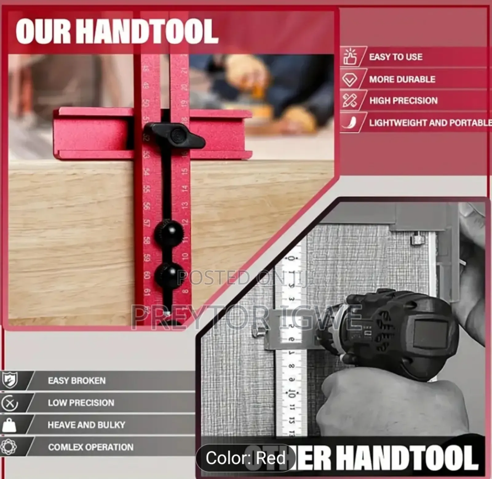 Adjustable 4-in-1 Alloy Router Milling Guide