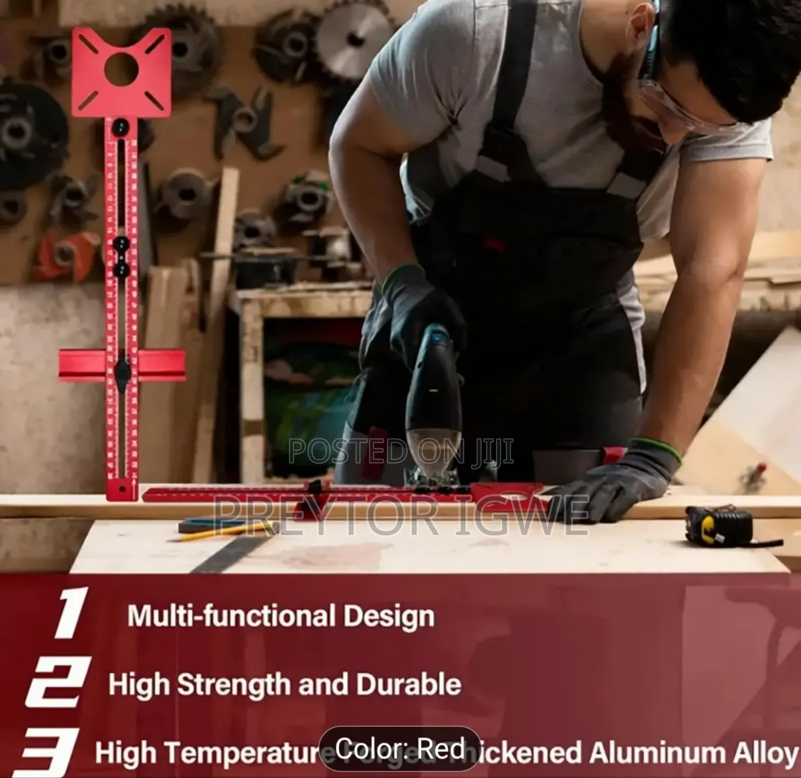 Adjustable 4-in-1 Alloy Router Milling Guide