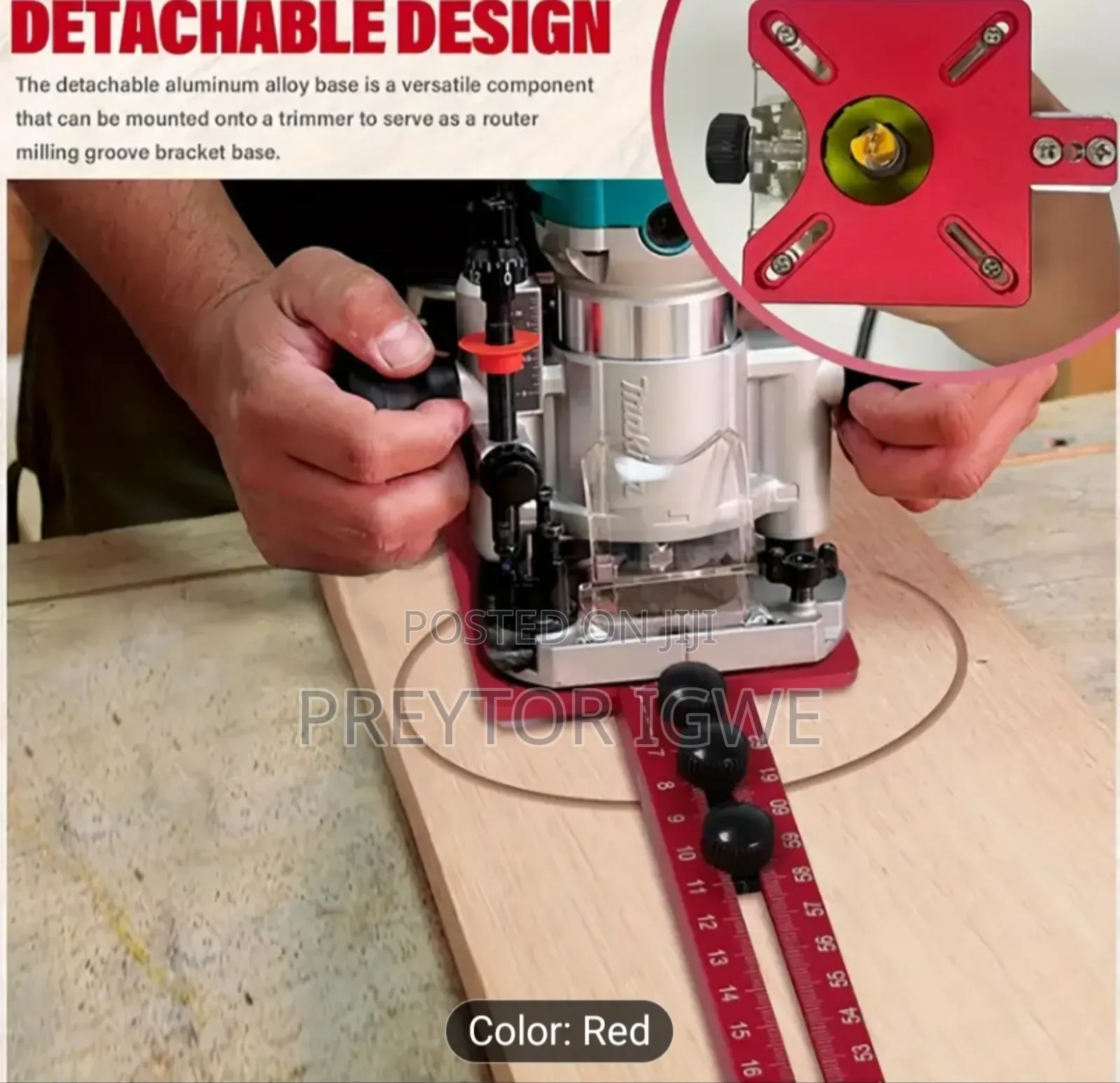 Adjustable 4-in-1 Alloy Router Milling Guide