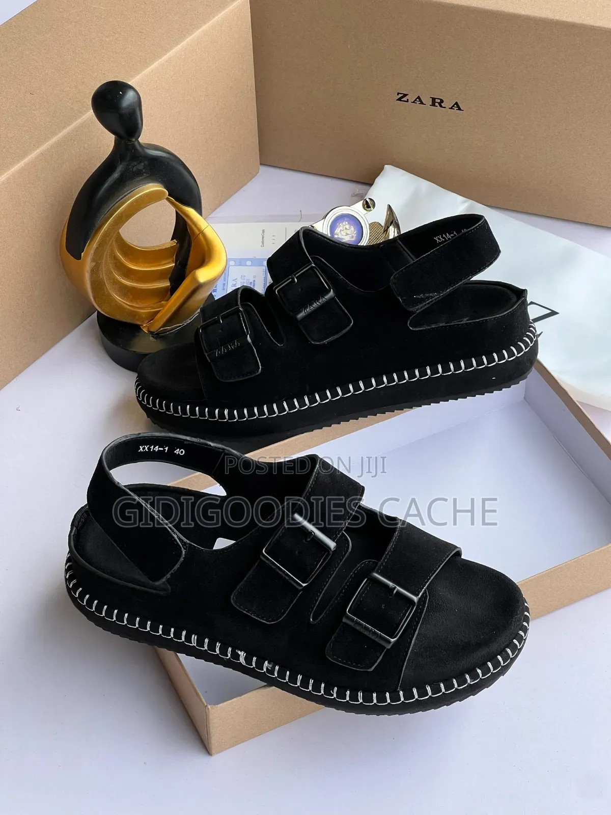 Zara Suede Sandals