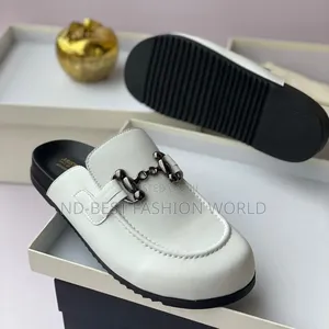Aristocrats White Leather Half Shoe