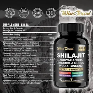 Super Potent Shilajit Ashwagandha 8 in 1 Capsules