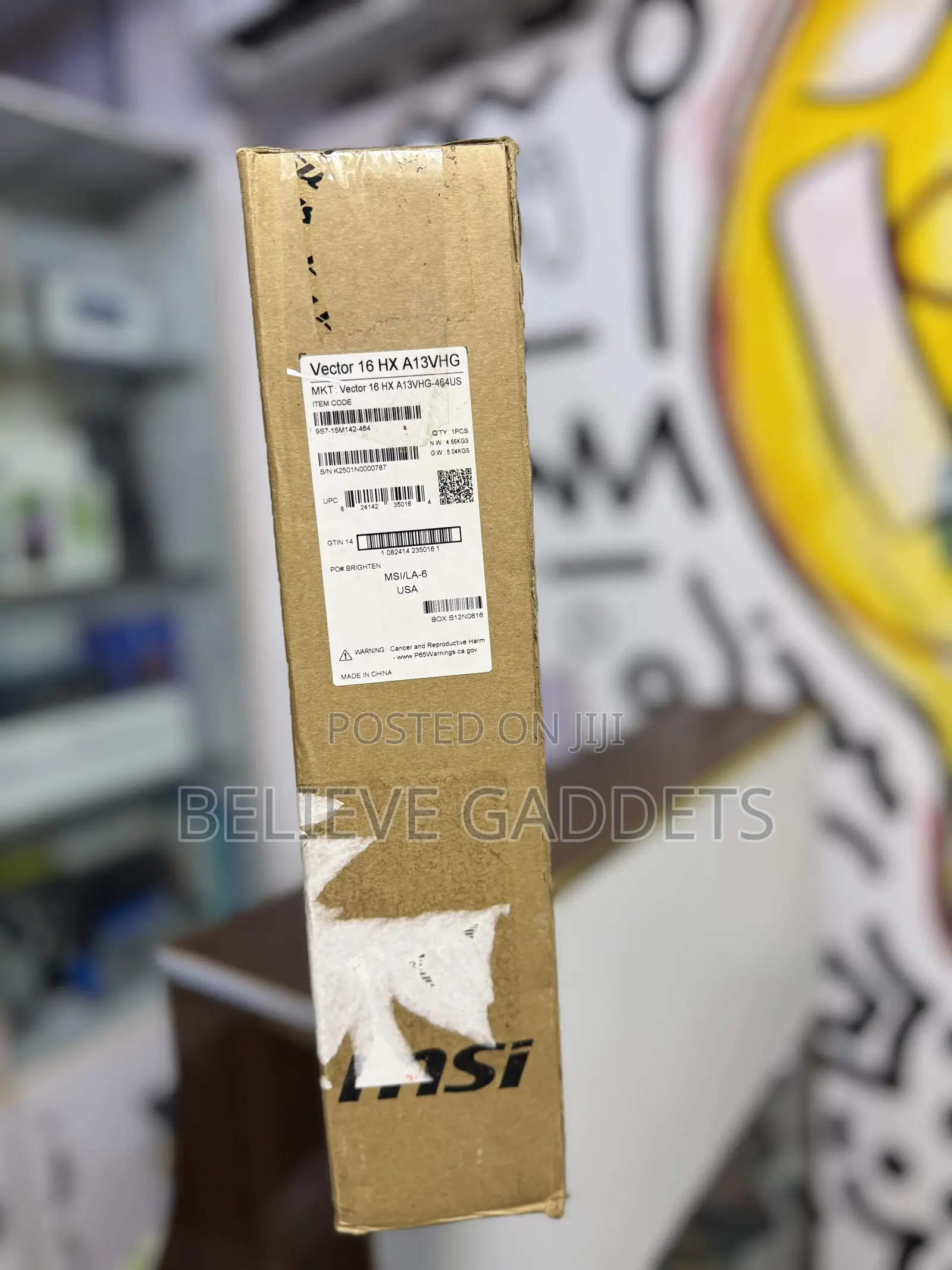New Laptop MSI 32GB Intel Core I9 SSD 1T