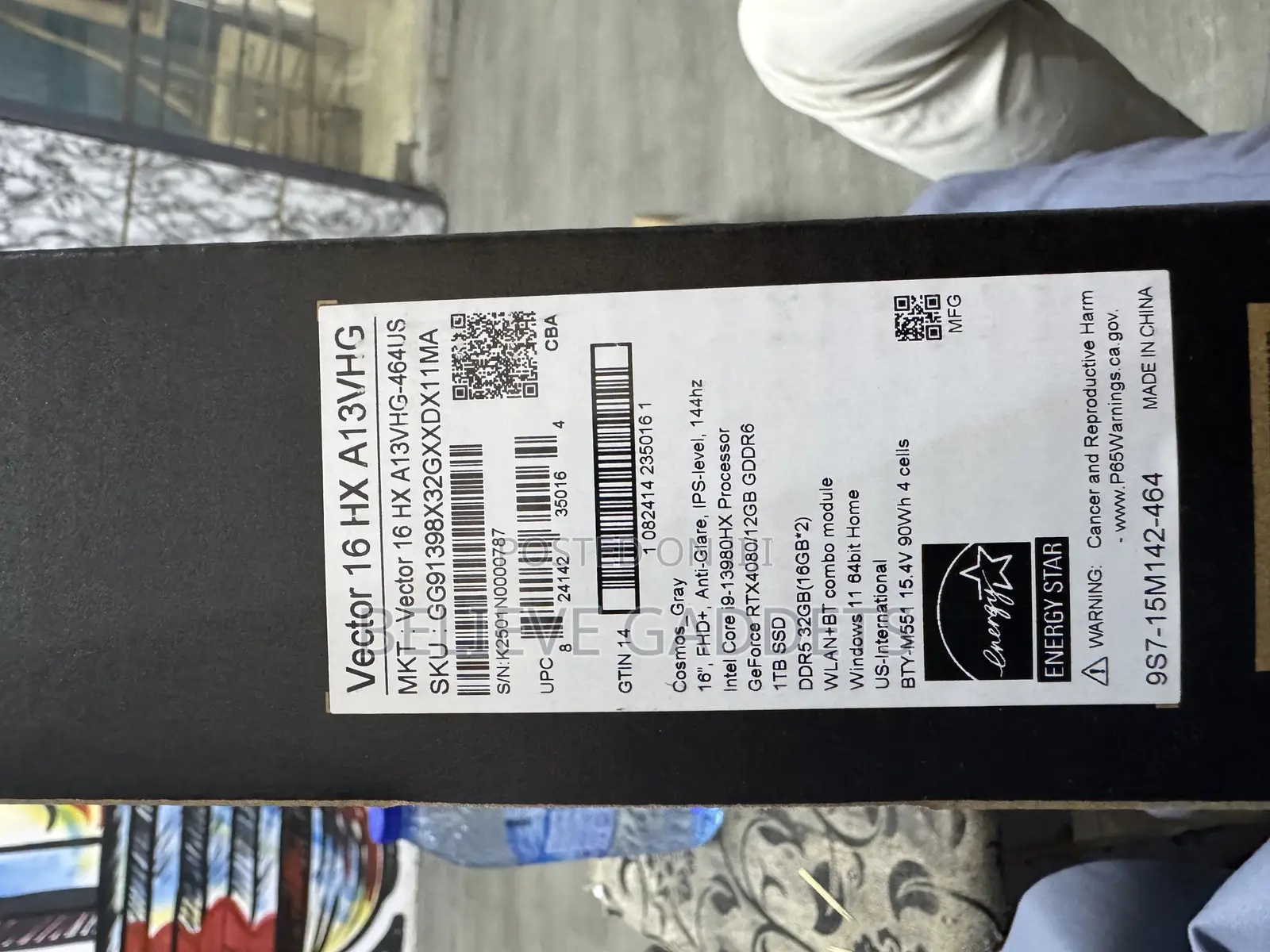 New Laptop MSI 32GB Intel Core I9 SSD 1T