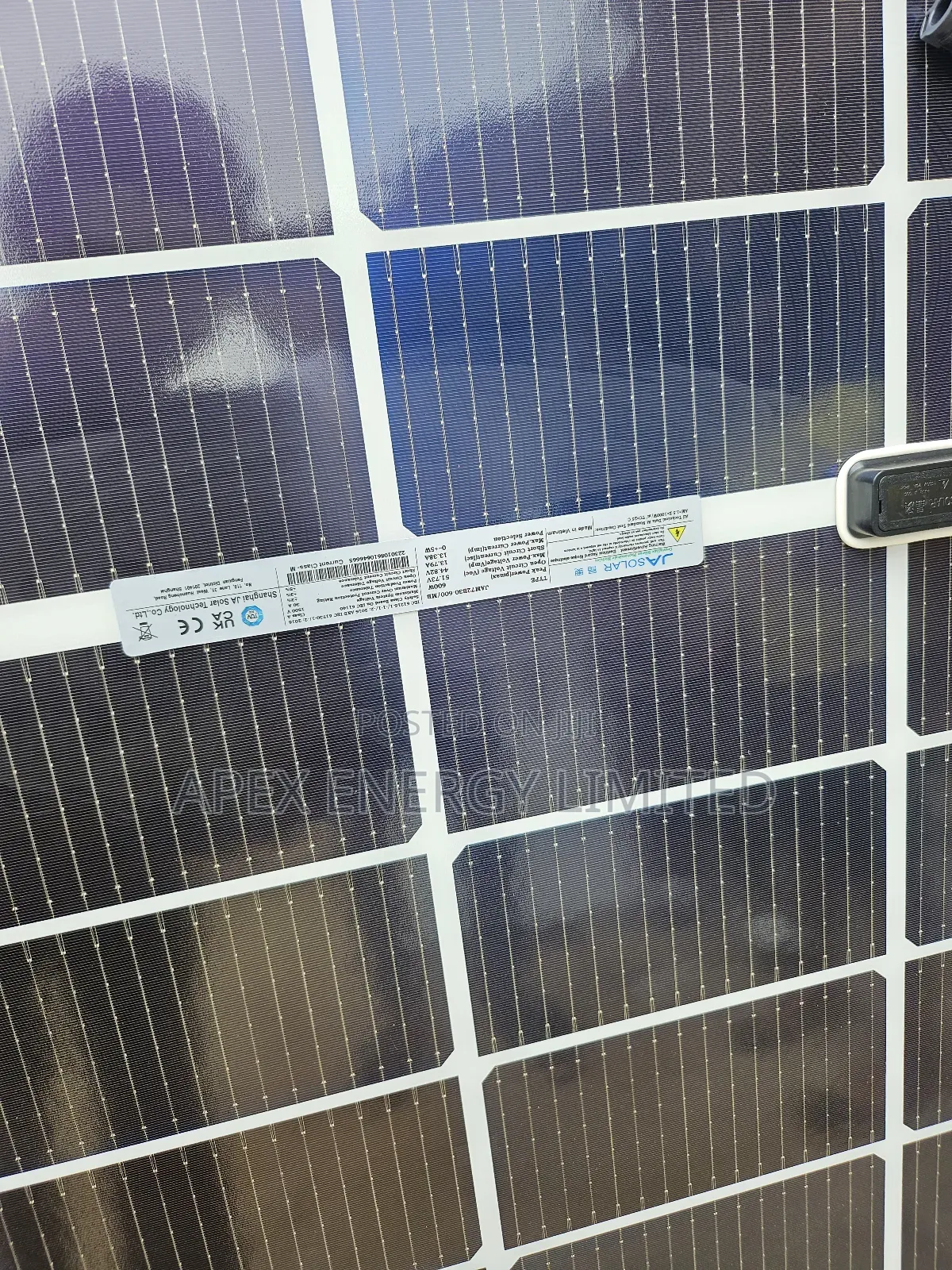 Brand New Ja Solar 600w Solar Panels.