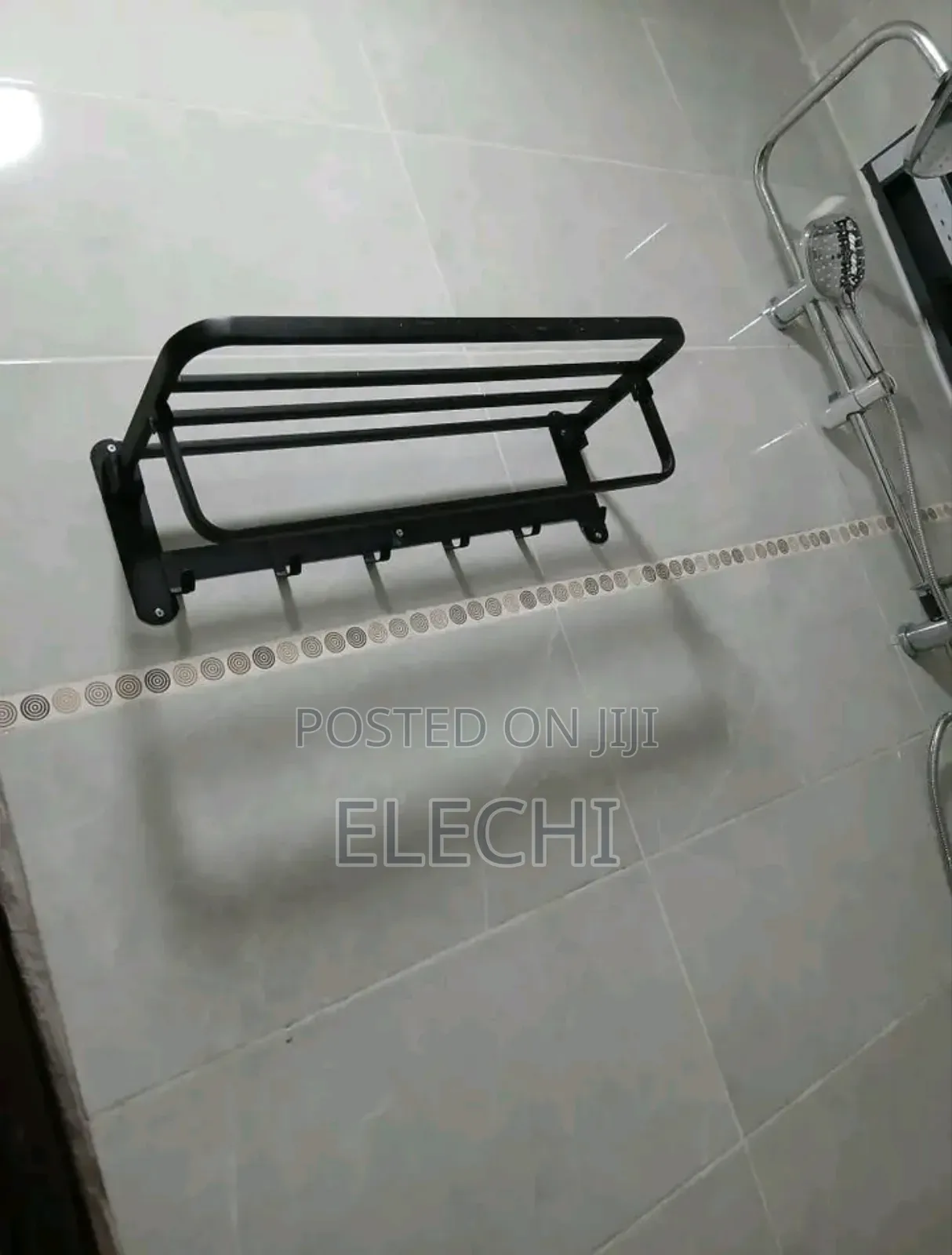 Multiple Towel Rail Black