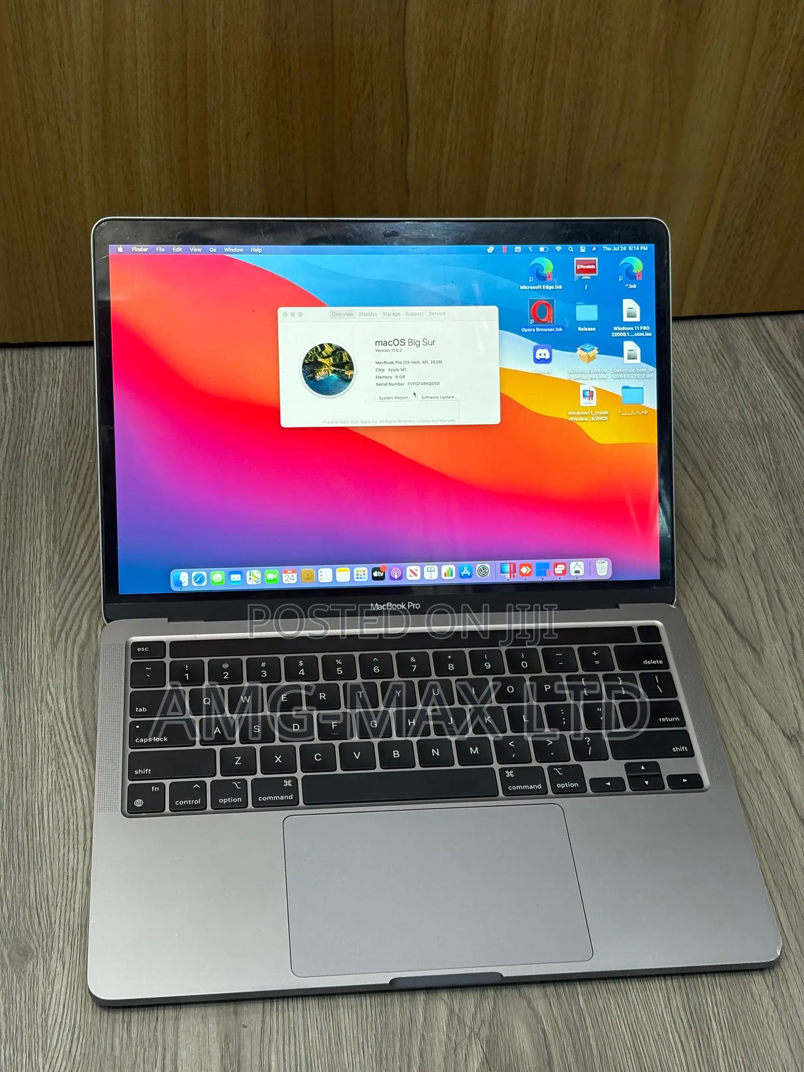 Laptop Apple MacBook Pro 2020 16GB Intel Core i5 SSD 512GB