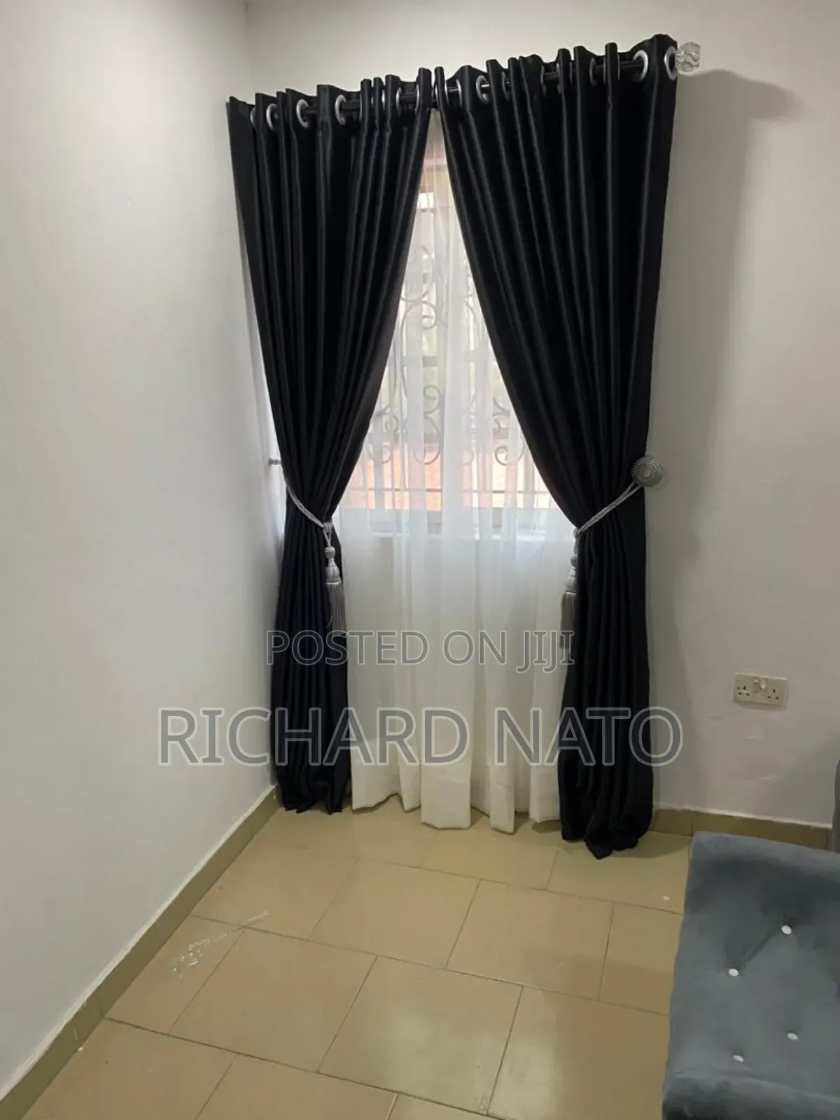 Black Is Beautiful Stock Curtain