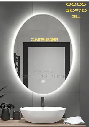 Single Light Oval Shape Led Mirrors