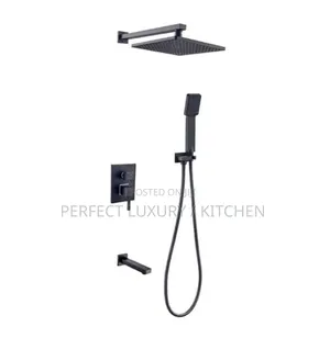 Matt Black 5 Ways Conduit Shower