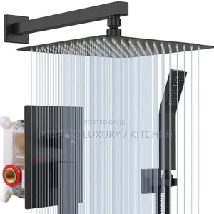 Matt Black 5 Ways Conduit Shower