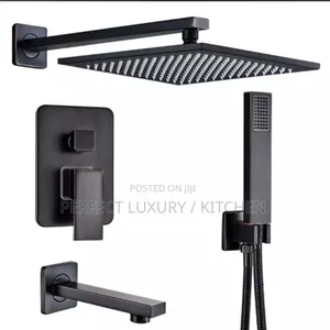 Matt Black 5 Ways Conduit Shower