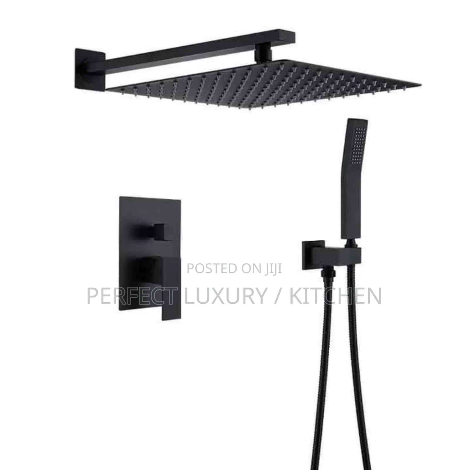 Matt Black 5 Ways Conduit Shower