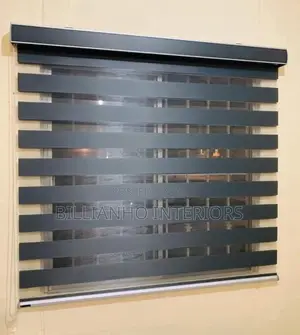 Plain Dark Gray Window Blind