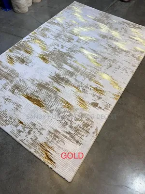 Persian Design Gold Colour Center Rug Available