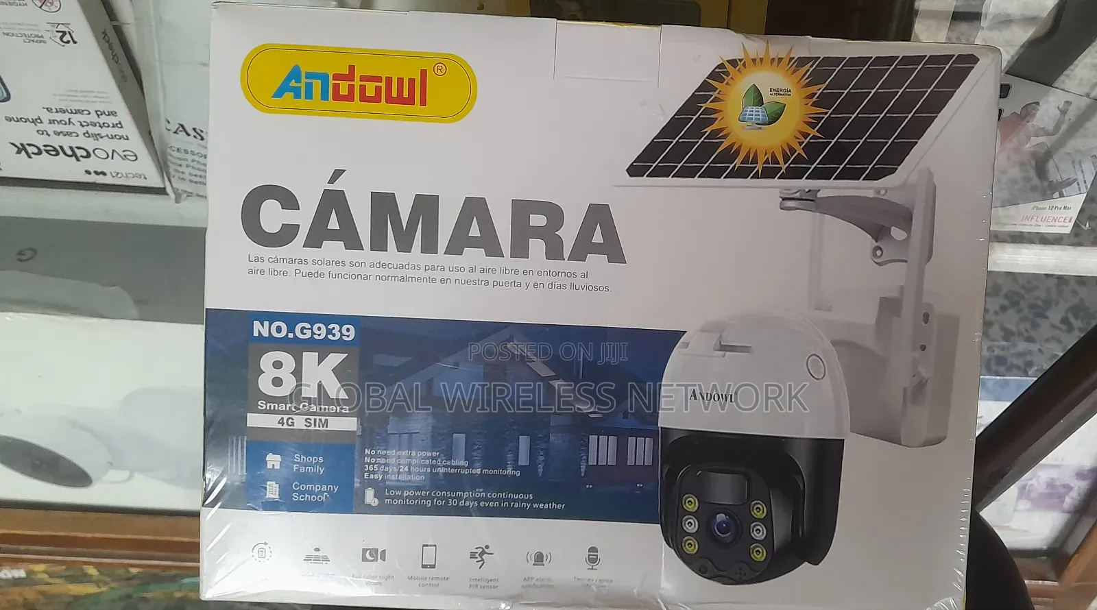 Andowl Solar Camera Smart Camera 4g Sim
