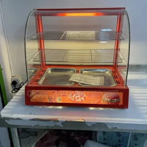 2 Plates Red Snack Warmer