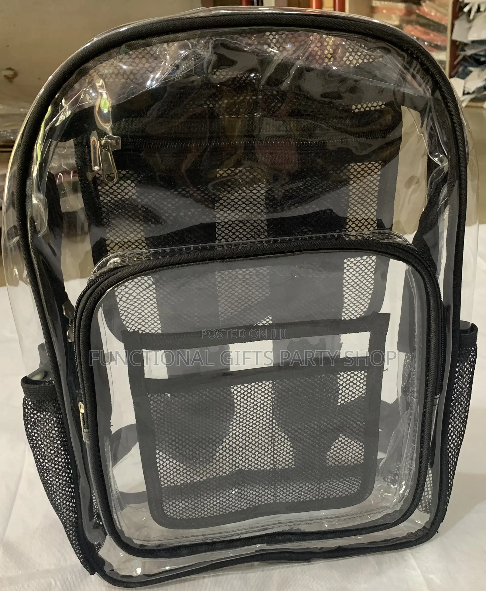 PVC Back Pack With Net