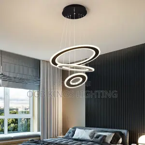 3in1 Led 3 Rings Chandelier for Living Room and Bedroom
