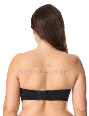 Delimira Women's Strapless Non-Slip Bandeau Push Up Bra