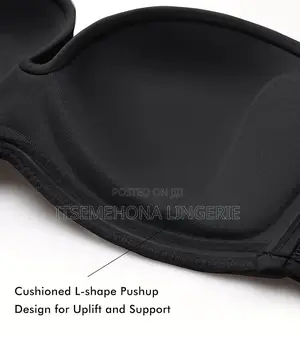 Delimira Women's Strapless Non-Slip Bandeau Push Up Bra