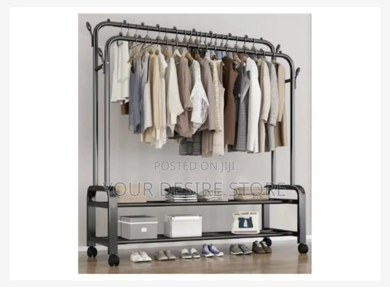 Double Pole Heavy Duty Metal Clothes