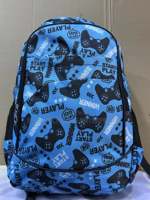Blue and Black Multi Coloured Stock School Bag