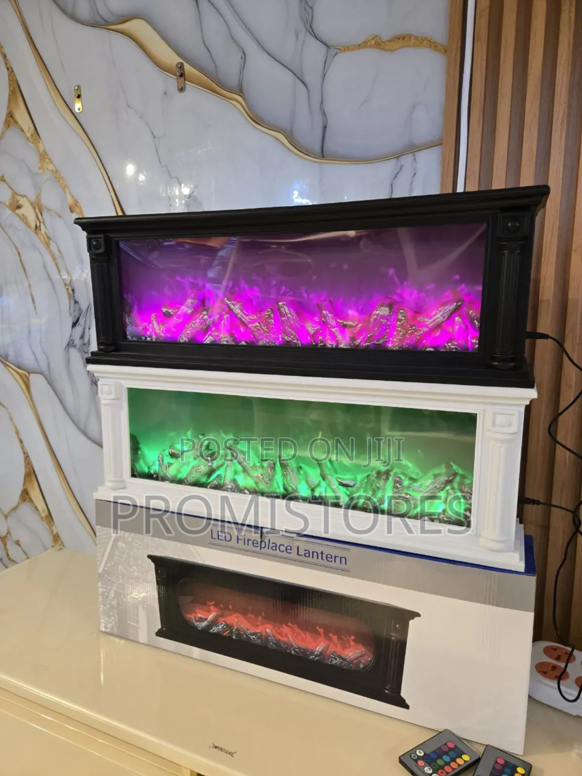 Multicolour Led Fireplace Decor (60x20cm)