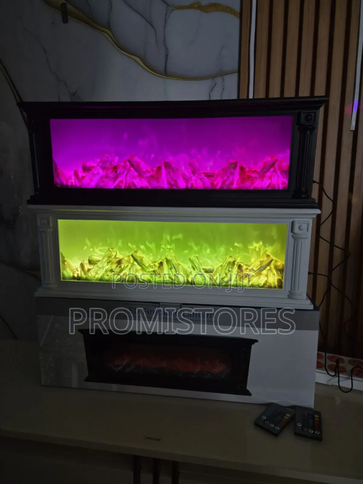Multicolour Led Fireplace Decor (60x20cm)