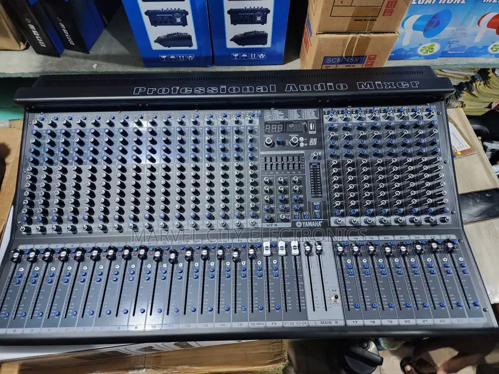 Professional 24 Channel Audio Mixer